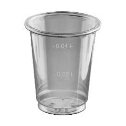 Pohár PET 2cl/4cl 40ks
